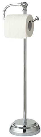 SunnyPoint Porte-Rouleau de Papier Toilette Classique sur Pied Finition chromée