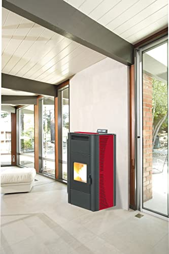 1 Stück Pelletofen King Idro KW20 Bordeaux