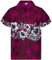 King Kameha Funky Chemise-Hawaienne, Manche-Courte, Flower-Chest, Violet, 6XL