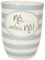 Mea-Living Tasse mit Henkel NÖ, EINFACH NÖ! grau, 500ml, Becher mit Spruch, Geschenkidee für Freundin, Spruchtasse