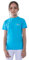 TIZAX Mädchen Kurzarm UV Schwimmshirt Kinder Badeshirt UPF50 + Schnelltrocknend Rashguard Helles Blau 9-10 Jahre/134-140