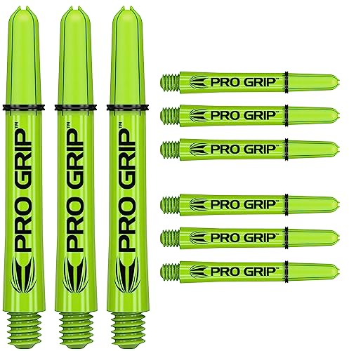 Target Darts 3 x Sätze of Grün Pro Grip Dartschäfte Kurt - 9 Dartschäfte Insgesamt