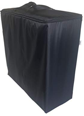 Natalia Spzoo Aufbewahrungstasche für klappmatratze, Allzwecktasche wasserabweisend aus Nylon (Schwarz-Matratze: 195x65x10cm)