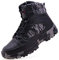 IYVW OU7 X82 Leder Stiefel Kampfstiefel Einsatzstiefel mit Militär Bundeswehr Wandern Tactical Boot Vollleder Schwarz Grau 42EU