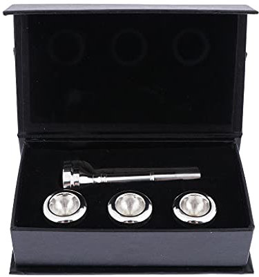 Hellery 1 Satz Trompetenmundstück 3C 5C 7C 1.5C, Trompetenmessinginstrumente - Silber