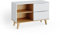 Vicco cassettiera per camera da letto Nautica, Bianco/Sonoma, 90 x 61 cm