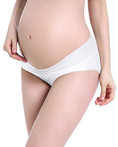Dasongff Culottes pour Femme Enceinte Culotte Maternité de Grossesse Femmes Enceintes de sous-vêtements Femme Culottes Berceau de Maternité Grossesse 95% Coton, 5% élasthanne