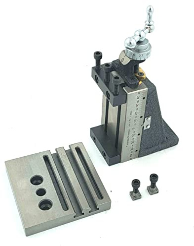 Neues Design Mini Vertikalfrässchlitten mit Grundplatte - Direkte Montage auf 7 x 14 Mini-Drehmaschine ((Fester Typ mit Klemmen)