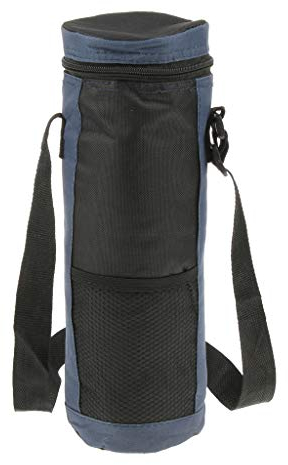1 bolsa de transporte Oxford con aislamiento impermeable de 2 L para botella de agua, botella de bebida (azul)
