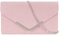 MEGAUK Damen Clutch Samt Abendtasche Elegant Handtasche Envelope Tasche Unterarmtasche mit Kette für Hochzeit Wedding Prom Party (Samt Rosa)