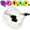 Juggle Dream Schal Flagge POI Set – Übe das Jonglieren von Spinning Poi, Weiche Köpfe Spirale Soft-Pois Übungs-Kit mit Lernvideo (Weiß)