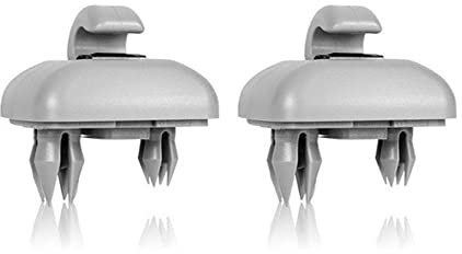 2PCS Interior parasol Gancho Clip Soporte Retenedor, Car Sunscreen Titular Gancho Maquillaje Espejo Fijación Soporte de repuesto para 𝐀𝙪𝘥𝘪 A1 A3 A4 A5 Q3 Q5 S3 S4 S5 TT (gris)