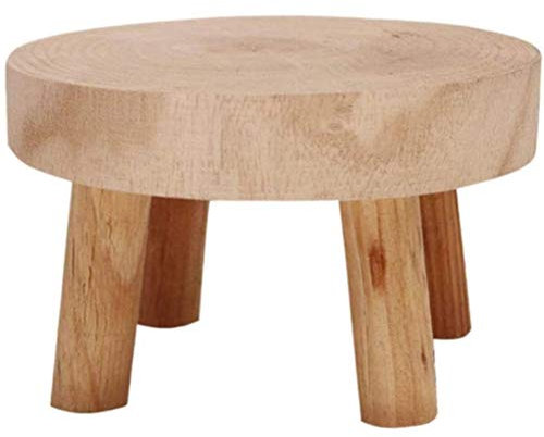 Srliya Pflanze Pflanze Blume 14 * 14 * 9 Zimmerpflanzenständer Holz Mini-Blumentopfständer Holzhocker Holz-Blumentopfhalter