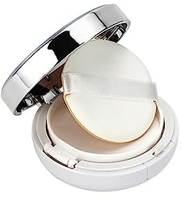 UUYYEO 15g Portable Coussin D'air Puff Box Vide Maquillage Poudre Conteneur DIY Coussin Fondation Cas Cosmétique Maquillage Cas BB CC Crème Solaire Conteneur Argent