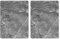 Pagnanno Hob Covers Chopping Board Pack of 2 - Versatile Kitchen Board Glass Worktop Savers - Heat Resistant Sink Boards, Worktop Protectors - Marble Effect Grey (Design 6,50x40CM)