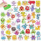 PearlGirl 5D Diamant Malerei Aufkleber Set für Kinder, Monsters University Monsters Inc Mike Sullivan Zahlen Edelsteinfarbe kreative Diamant Mosaik Aufkleber für Kinder und Erwachsene Anfänger