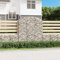 Homgoday Korb Gabione mit Bogen 150 x 50 x 160/180 cm aus verzinktem Eisen, Gabionen aus Metall für Steine, Gabionen für den Garten, Gabionen, Blumenkästen