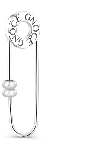 GNOCE Basic Brosche mit 2 Stück Stoppern 925 Sterling Silber Charm Champagner Kugel mit Zirkonia Fit Alle großen Marken von Armband/Halskette
