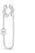 GNOCE Basic Brosche mit 2 Stück Stoppern 925 Sterling Silber Charm Champagner Kugel mit Zirkonia Fit Alle großen Marken von Armband/Halskette