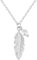 BONNYBIRD® Boho Kette Feder Anhänger Edelstahl Silber - Boho Schmuck Damen Kette Silber mit Anhänger Feder Perlen Anhänger Feder Edelstahl Kette Damen