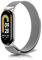 PaceBid Metal Strap Compatible with Xiaomi Smart Band 10/Band9/Band8, Milanese Mesh Stainless Steel Magnetic Loop Replacement Fashion Adjustable WatchBand for Xiaomi Mi Band 10/Band9/Band8, Silver