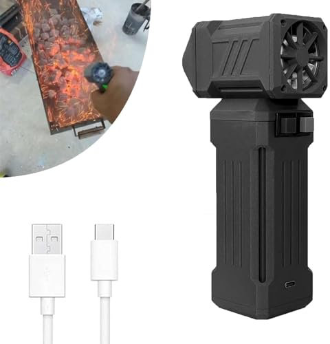 Portable Jet Fan Blower, Air Blower Super Jet Fan, 150000 Rpm Jet Dry Blower, Jet Dry Mini Blower, Used to Clean Keyboards Lenses, Dry Leaves, Cars and Snow