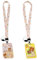BULKEE Porte-Badge Ours 2 PCS, Anime Lanyard Porte Badge d'identification avec Cordon Tour de Cou, Pour Clés, Carte d'étudiants, Carte Bus