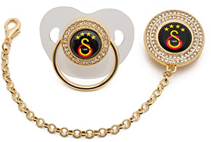 Gök-Türk Schnullerkette + Schnuller Galatasaray Logo, Fenerbahce, Allah Symbol, Nazar (Besiktas)