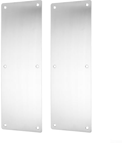 Placa de empuje para puerta interior o exterior, acero inoxidable, sin tablero de palabras sin mango