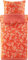 Bassetti CHIAIA Bettwäsche + 1 Kissenhülle aus 100% Baumwollsatin in der Farbe Tangerine R1, Maße: 155x220 + 1 K 80x80 cm - 9327400