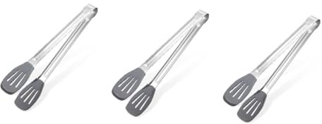 Ciieeo 3st Küchenutensilien Aus Silikon Silikonzange Vorspeisenzange Kleine Grillzange Essenszange Buffetzange Toastzange Clip-ins Rostfreier Stahl Lebensmittel Nachtisch