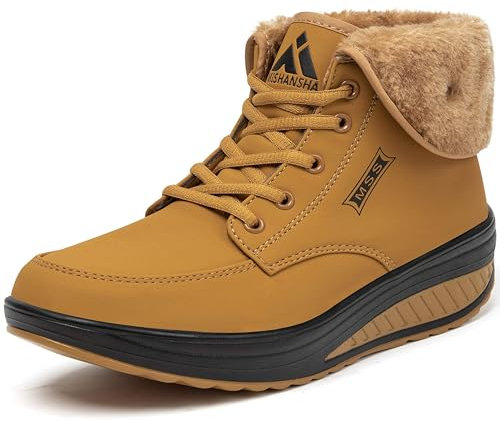 Mishansha Impermeabile Stivali Scarpe Neve Donna Scarponcini Invernali Calda Boots Antiscivolo Stivaletti All'Aperto 41 EU