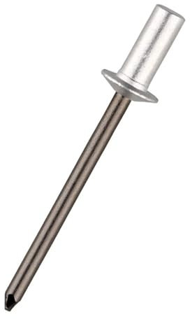 Aqxypas Rivets aveugles en Aluminium à extrémité fermée et étanche, 30/50 pièces, 3.0 3.2 4.0 4.8mm, Rivets étanches (Size : 50Pcs, Color : 4.0x10mm)