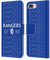 Head Case Designs Licenza Ufficiale Rangers FC Tipografia Stemma Custodia Cover in Pelle a Portafoglio Compatibile con Apple iPhone 7 Plus/iPhone 8 Plus