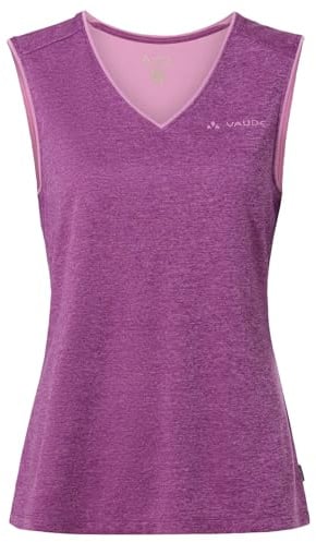 VAUDE Women's Essential Top, Funktionelles, ärmelloses T-Shirt, hoher, Magenta, 44