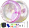 MAGICYOYO JoJo Kinder K3 Aurora-p, Responsive Yoyo für Finger Spin Trick, Dual Purpose Profi Yoyo für Kinder, Nicht reagierendes JoJo für Erwachsene, mit 12 Saiten und Zubehörset (Bunt)