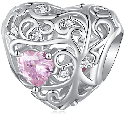 Ciondolo con perline albero della vita Ciondolo in argento sterling 925 adatto per collana bracciale Pandora