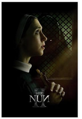 fsgfod Filmposter The Nun II auf Leinwand, Wandkunst, Dekordruck, Bild Gemälde für Wohnzimmer, Schlafzimmer, Dekoration, 30 x 45 cm