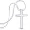 SERASAR Halskette Kreuz Herren Kette mit Anhänger Silber-Schmuck Männer-Schmuck Panzer-Kette Cuban Link Jesus Geschenk für Männer Kreuz-Kette Silber kreuz-anhänger