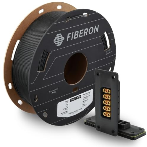 Polymaker Fiberon PA612-ESD Filament, 1,75 mm, schwarz, 0,5 kg