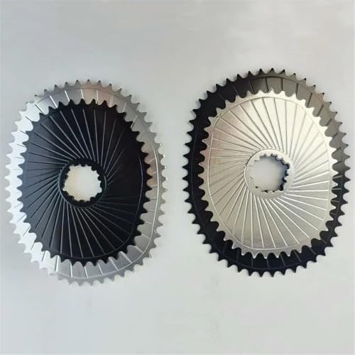 Sgxbos Elliptisches Fahrrad-Kettenblatt, 42T, 52T, kompatibel mit SRAM GXP Kurbel, Wettkampf, Rennrad, Mountainbike, Klettern, Sprint, Endurance Power Kettenblatt (Schwarz, 42T)