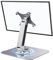 Golday 75x75mm VESA Monitor Mount Stand, M4 Anti-Loss Screws, Aluminum Alloy Base, Fits 7-17.3 Monitors, Silver Foldable Portable Lay Flat Monitor Stand