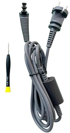 Rraqkst Ersatz-Lockenwicklerkabel für Dyson HS01/HS05 Rod Netzkabel AC Ladegerät (mit Schrauben)