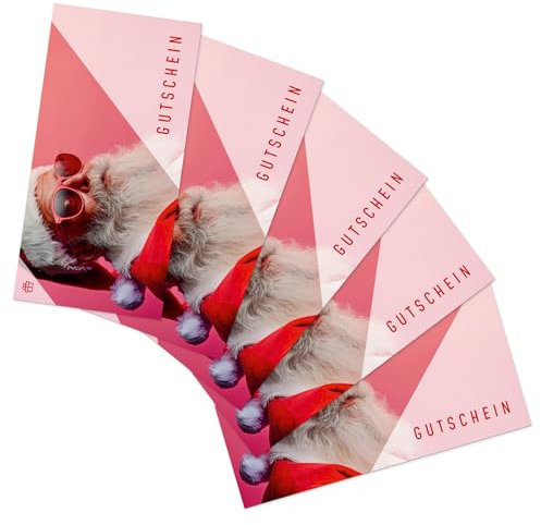itenga Geschenkgutscheine Karte zum Ausfüllen Weihnachten Nikolaus I Geschenkkarte I Gutschein I 21x 10,5cm I Postkarte zum Ausfüllen verschiedene Anlässe (Gutschein Weihnachten, 5)