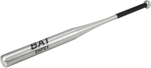 Trintion Batte de Baseball Aluminium 34 Pouces Bleu Noir Argent au Choix Batte Base Aluminium Batte de Baseball Poids Léger Softball Bat (Argent)