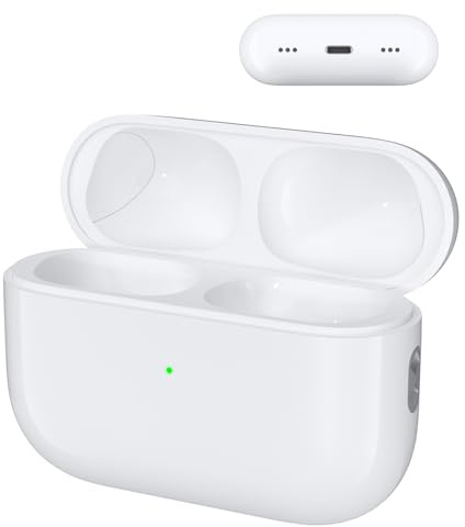 Limucc Custodia di ricarica wireless per AirPods Pro di seconda e 1a generazione, custodia di ricambio con porta Lightning compatibile con AirPods 1 di 2 generazione, pulsante di sincronizzazione