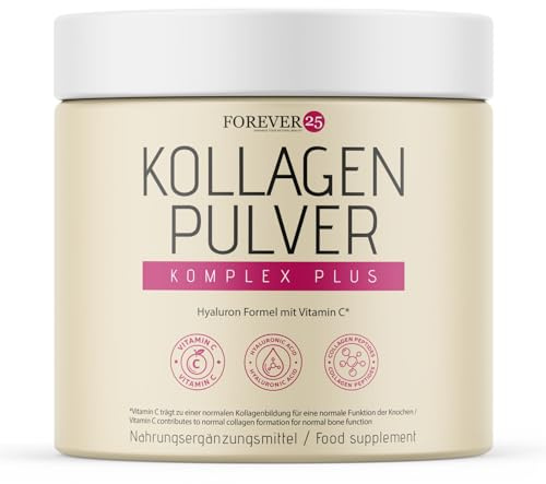 Forever25 Kollagen Komplex Pulver | Frische Haut & starke Gelenke | Neutral im Geschmack | Inhalt 300g