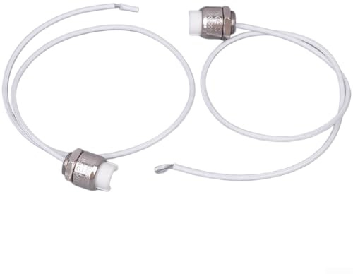 HpLive Lot de 2 douilles R7S résistantes à la chaleur et compatibles avec les lampes R7S, installation facile, blanc/argent