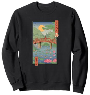 Water Lilies Ukiyo-e Sweatshirt