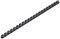 Leitz 10972 Plastikbinderücken, A4, Kunststoff, 16 mm, 145 Blatt, 100 Stück, schwarz